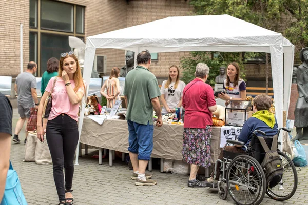 Moscou Russie Juillet 2018 Les Gens Foire Caritative World Wide — Photo