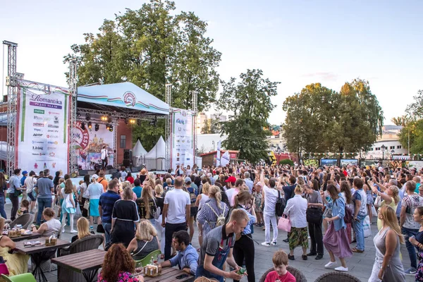 Moskou Rusland Juli 2018 Mensen Aan Het Moscow Festival Van — Stockfoto