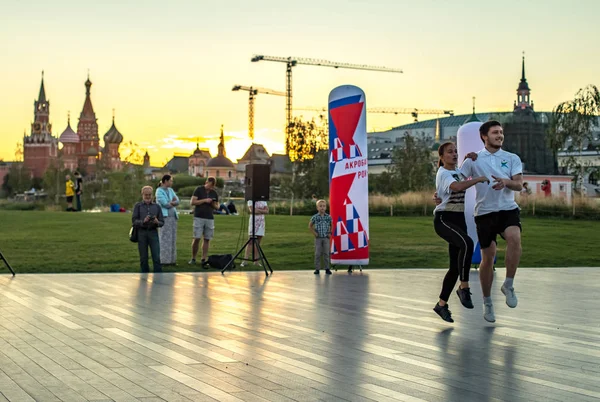 Москва Россия Августа 2018 Года Мастер Класс Рок Ролльным Танцам — стоковое фото