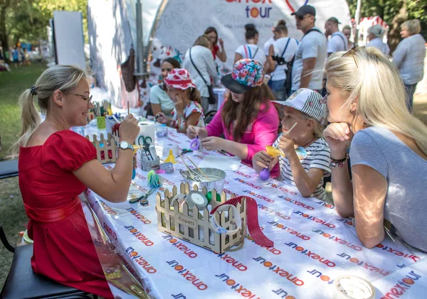 Moscú Rusia Agosto 2018 Concursos Premios Festival Turquía Parque Krasnaya — Foto de Stock