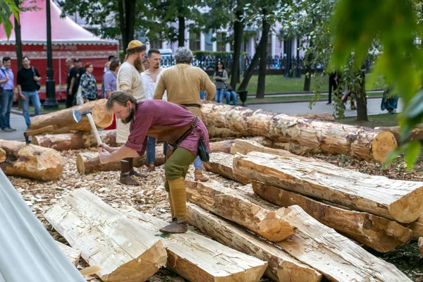 Moskou Rusland Augustus 2018 Oude Rusland 10E Eeuw Het Festival — Stockfoto