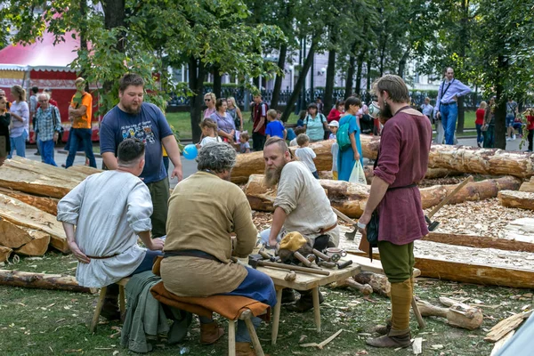 Moskou Rusland Augustus 2018 Oude Rusland 10E Eeuw Het Festival — Stockfoto