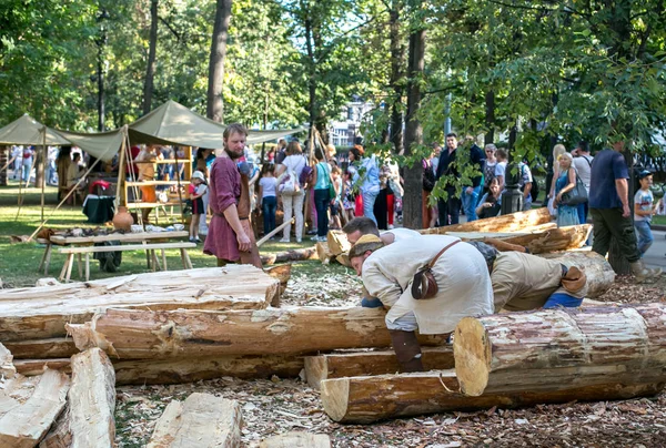 Moscou Russie Août 2018 Russie Antique 10E Siècle Aux Fêtes — Photo