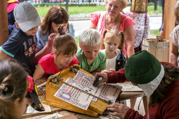 Mosca Russia Agosto 2018 Medioevo Castelli Xiii Persone Tempi Alle — Foto Stock