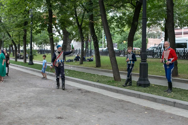 Moskou Rusland Augustus 2018 Van Moskou Naar Parijs Patriottische Oorlog — Stockfoto