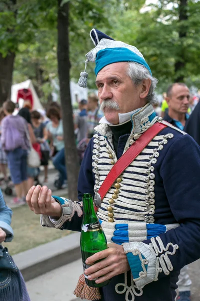 Moscou Rússia Agosto 2018 Moscou Paris Guerra Patriótica 1812 Hussars — Fotografia de Stock