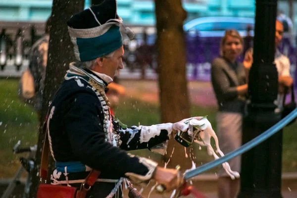 Moskou Rusland Augustus 2018 Van Moskou Naar Parijs Patriottische Oorlog — Stockfoto