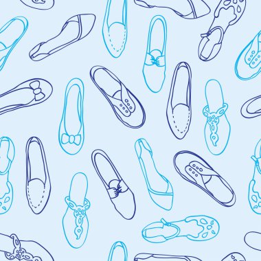 Arka plan üzerinde ayakkabı seamless modeli