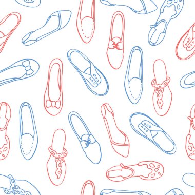 Arka plan üzerinde ayakkabı seamless modeli