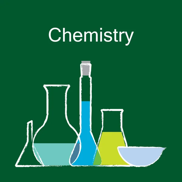 化学海报与药品 — 图库矢量图片