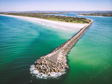 Richmond nehir deniz karşılar; Ballina Nsw Avustralya
