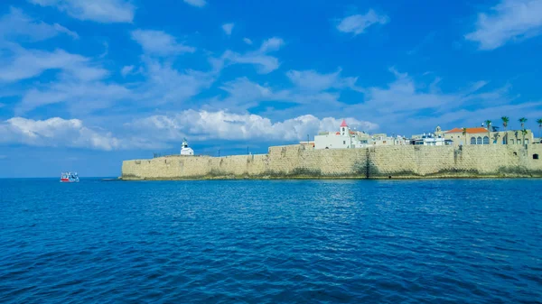 阿科码头海湾旧城墙水以色列阿拉伯旅游度假 — 图库照片