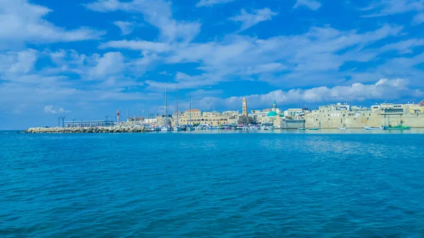 Akko Prom en Marine oude Arabische Bay — Stockfoto