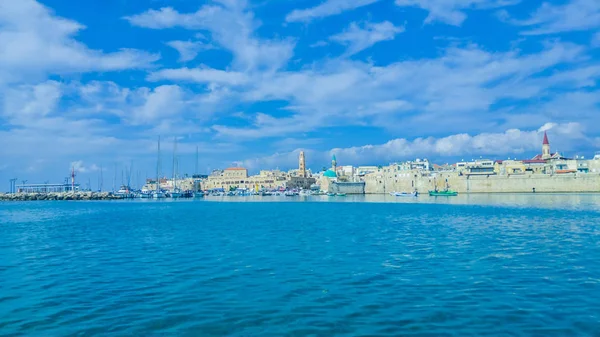 Akko Prom en Marine oude Arabische Bay — Stockfoto