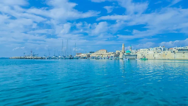 Akko Prom en Marine oude Arabische Bay — Stockfoto