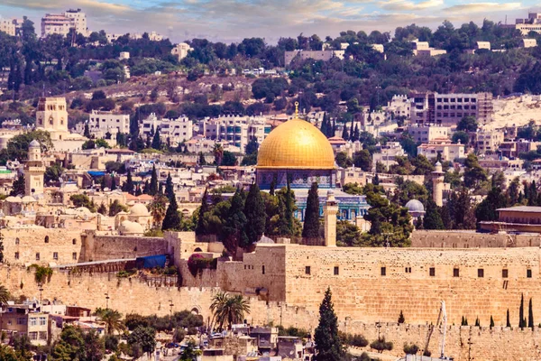 A cúpula da rocha em Jerusalém, Israel — Fotografia de Stock