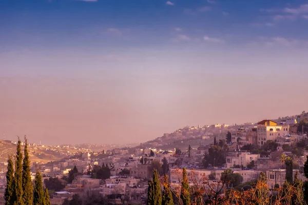 Ansicht der Entschlafungskirche auf dem Berg Zion, jerusalem, israel. Basilika, Denkmal. — Stockfoto