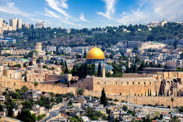 The Dome of the Rock in Jerusalem.Vysoce kvalitní fotografie — Stock fotografie