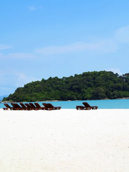 Vista Ilha Partir Praia Malásia Ilha Langkawi — Fotografia de Stock