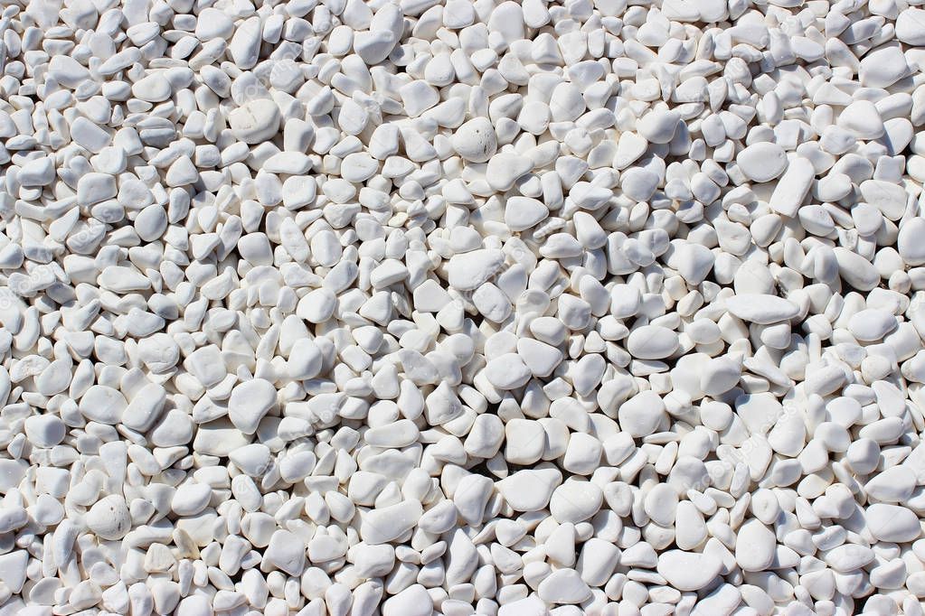Texture of white stone gravel texture