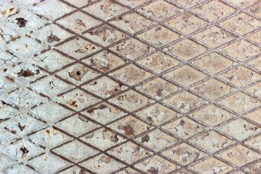 Demir plaka, eski boya, doku, metin, arka plan, vintage için yer