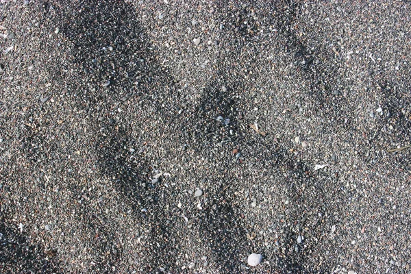 Black Volcanic Sand Island Santorini Greece Excellent Texture Background Similar — Stock Photo, Image