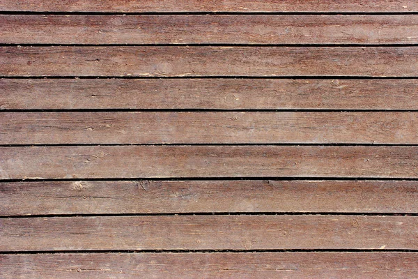Brown wooden floor of horizontal boards — Stock Photo, Image