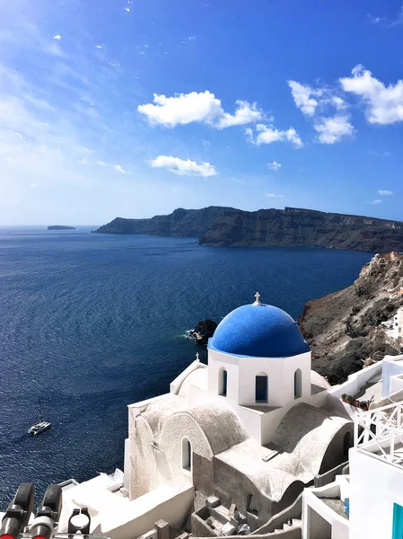 Oia, Santorini. Thira, Kikladhes. Yunanistan Adası.