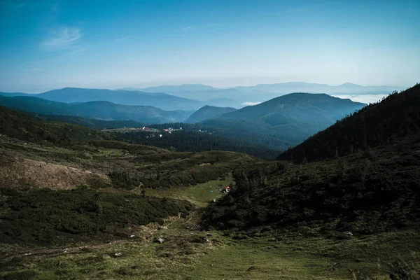 Lindas Paisagens Das Montanhas Cárpatas — Fotografia de Stock