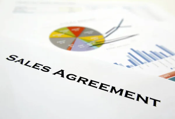 Sales Agreement Check List — Stock Photo, Image