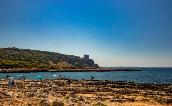 Porto Selvaggios Underbara Vik Nardo Italien Apulien Och Salento Torre — Stockfoto