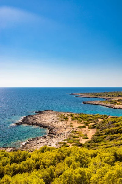 Die Wunderschöne Bucht Von Porto Selvaggio Nardo Italien Apulien Salento — Stockfoto