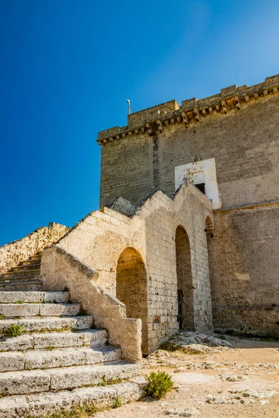 Maravillosa Bahía Porto Selvaggio Nardo Italia Puglia Salento Torre Dell — Foto de Stock