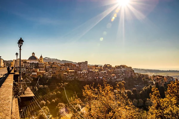 Vista Ariccia Con Monumental Puente Palacio Barroco Chigi Iglesia Santa — Foto de Stock