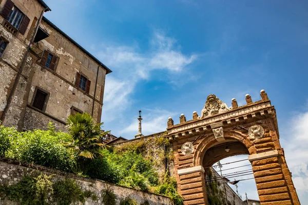 Strada Ciottoli Che Conduce All Antico Borgo Artena Antico Arco — Foto Stock