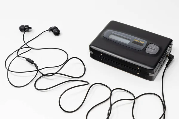 Vintage Audio Player Altmodischer Tragbarer Kassettenspieler Kultobjekt Ikone Und Symbol — Stockfoto