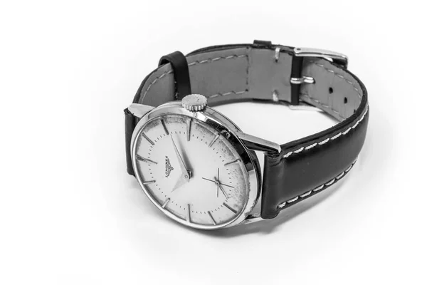 November 2019 Rom Italien Gammal Longines Guld Mekanisk Armbandsur Med — Stockfoto