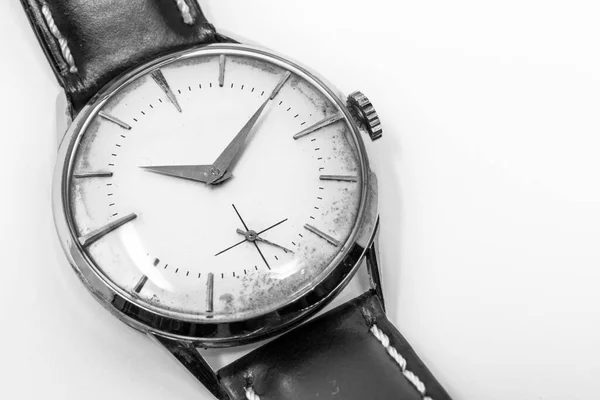 Eine Alte Mechanische Goldene Armbanduhr Mit Handaufzug Antike Uhr Ruiniert — Stockfoto