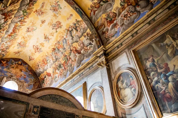 Março 2019 Collepardo Frosinone Lazio Itália Trisulti Charterhouse Interior Igreja — Fotografia de Stock