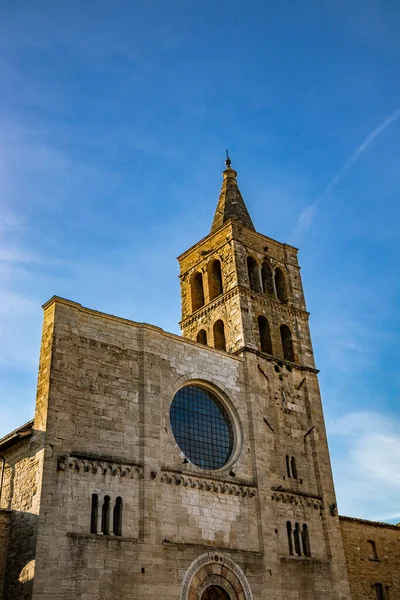 Romaanse Kerk Van San Michele Het Middeleeuwse Dorp Bevagna Perugia — Stockfoto