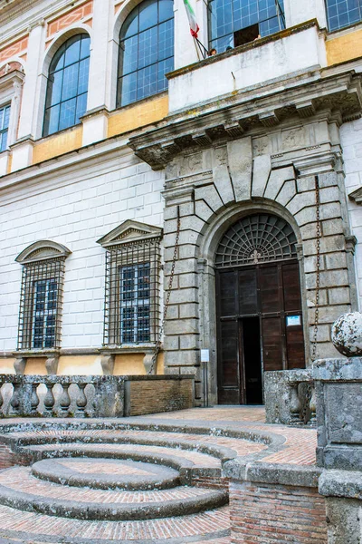 Junio 2016 Caprarola Viterbo Lazio Italia Villa Farnese Vista Fachada — Foto de Stock