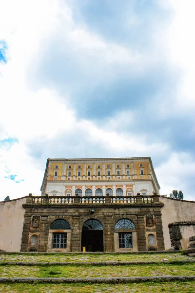 Junho 2016 Caprarola Viterbo Lazio Itália Villa Farnese Vista Fachada — Fotografia de Stock