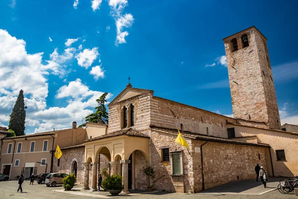 Giugno 2019 Foligno Perugia Umbria Italia Basilica Santa Maria Infraportas — Foto Stock