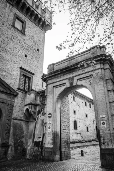 Saint Nilus Yunan Manastırı Grottaferrata Daki Exarchic Manastırı Nın Girişi — Stok fotoğraf