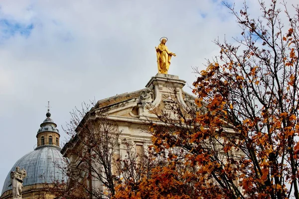 Santa Maria Degli Angeli Templom Assisi Városában Umbria Perugia Olaszország — Stock Fotó