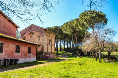 Annia Regilla 'nın mezarı, Caffarella parkında, Roma, Lazio, İtalya.