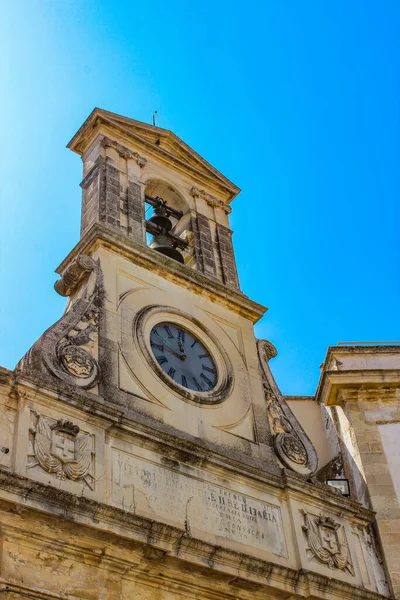 Glimpse Beautiful City Galatina Salento Puglia Italy — Stock Photo, Image