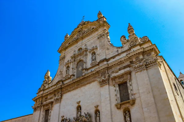 stock image The mother church of Saints Peter and Paul, in the beautiful city of Galatina, in Salento, Puglia, Italy.