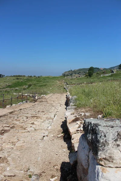 Sítio Arqueológico Antiga Cidade Norba Latina Província Latina Lazio Itália — Fotografia de Stock