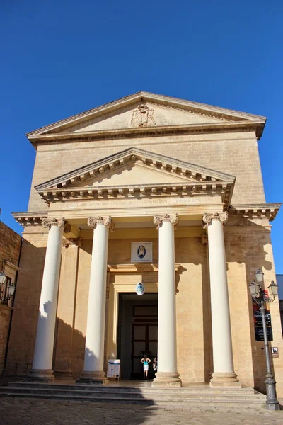 Hermosa Ciudad Ugento Puglia Salento Lecce Italia Monumentos Piedra Cielo — Foto de Stock